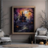 Halloween Painting Of Mystic Haunted House 4