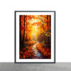 Painting Of Autumn's Forest In Gentle Glow 2