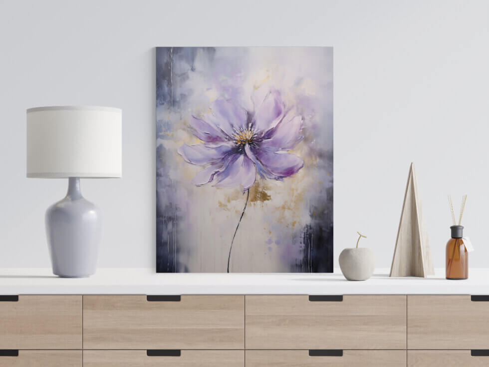Purple Flower Painting 4